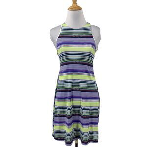 Carve Designs Dress Womens XS Extra Small Multi Striped Sanitas Swim Racerback
